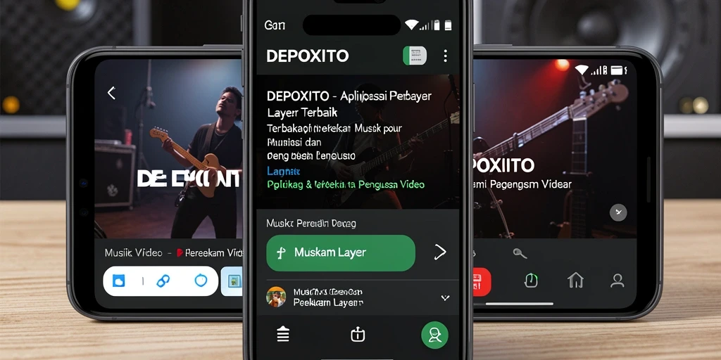 Antarmuka DEPOXITO yang intuitif untuk merekam layar dengan mudah.