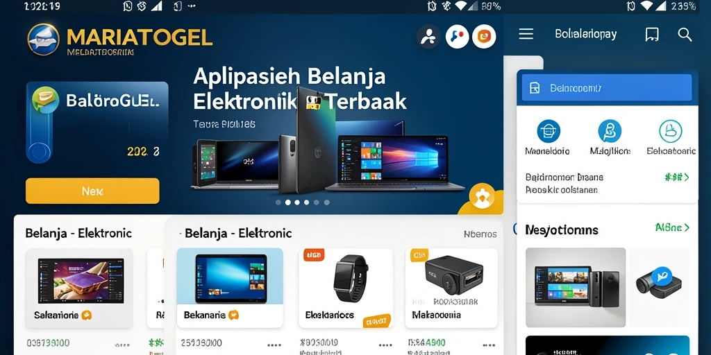 Antarmuka MARIATOGEL yang menarik dan mudah digunakan.