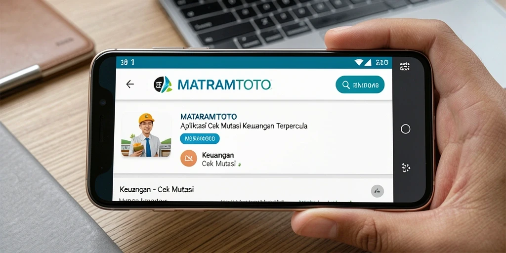 Antarmuka pengguna MATARAMTOTO menampilkan fitur cek mutasi secara jelas dan interaktif.