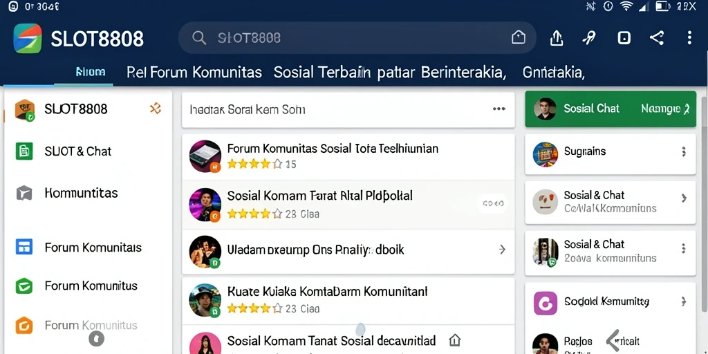 Tampilan antarmuka yang menarik dan fungsi forum komunitas yang interaktif.