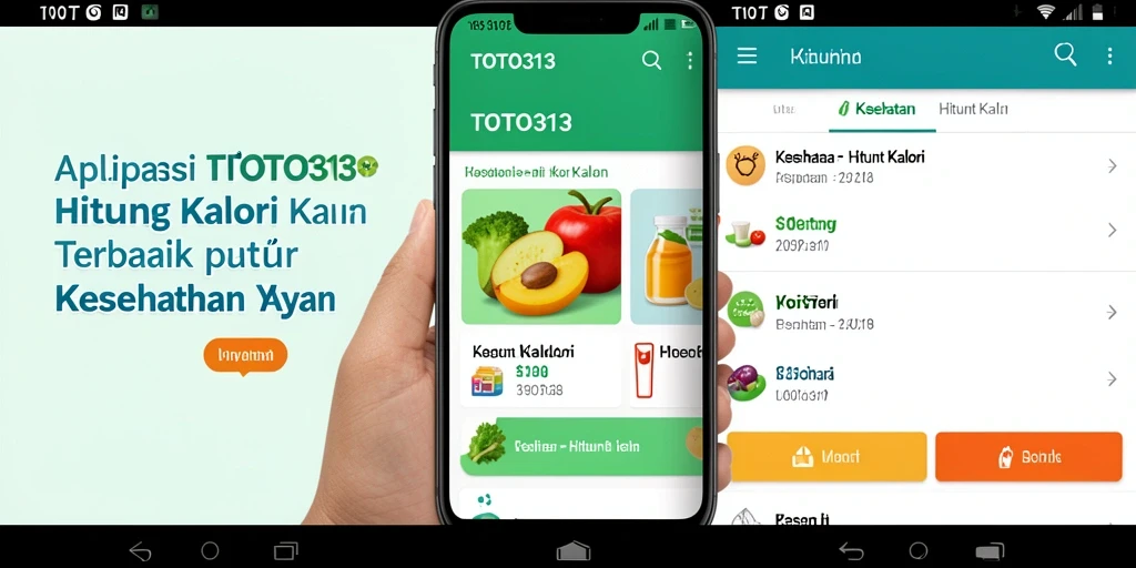 Antarmuka pengguna sederhana dari TOTO313 untuk menghitung kalori.
