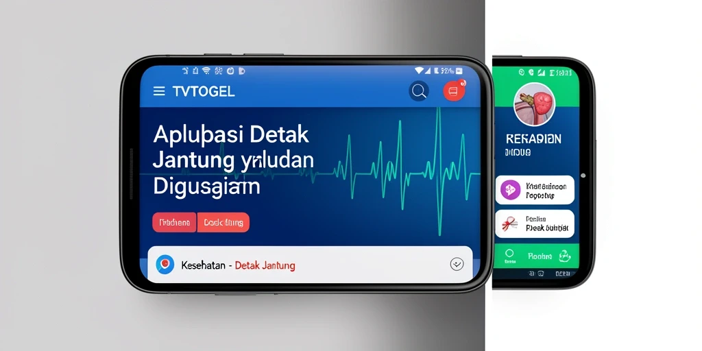 Tampilan antarmuka aplikasi Detak Jantung yang informatif dan mudah digunakan.