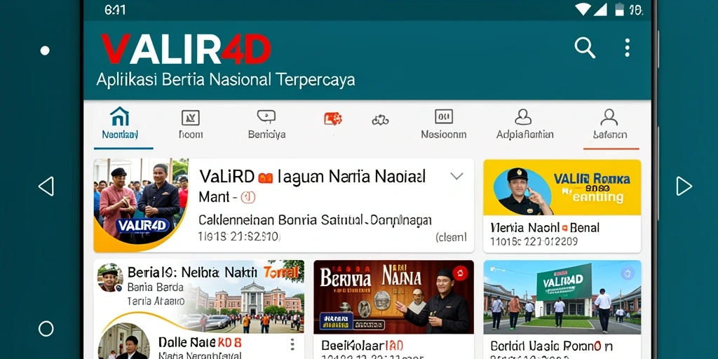 Tampilan antarmuka aplikasi VALIR4D yang modern dan informatif.